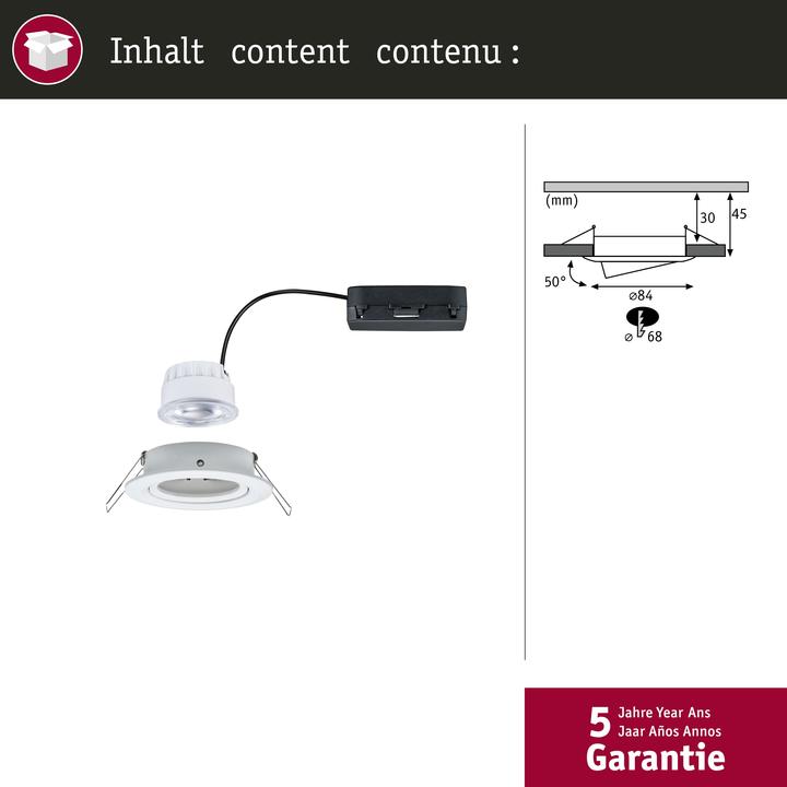 Actual product image Paulmann Einbauleuchte Nova (505 lm)