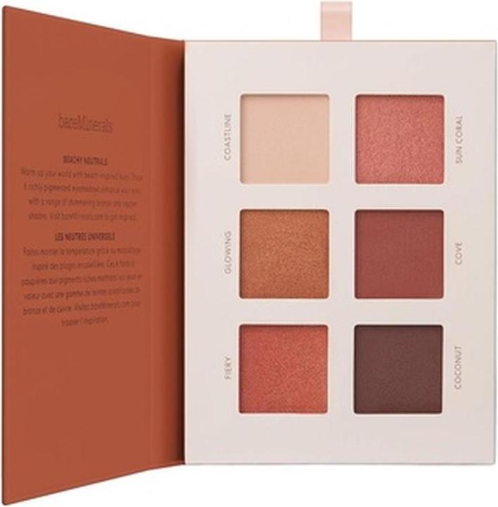Bare Minerals Mineralist Eyeshadow Palette Six Richly Pigmented Blendable Shades Talc-Free Eye Shadow Palette Make (Warmth)