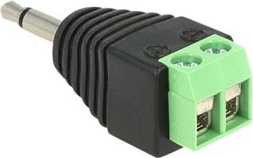 Image du produit Delock Bornier 2Pin à 3,5mm jack (Adaptateur angulaire)
