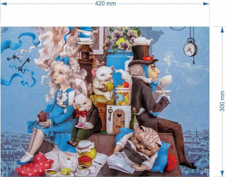 Produktbild DaVici Puzzle - Verrückte Teeparty (350 Teile)