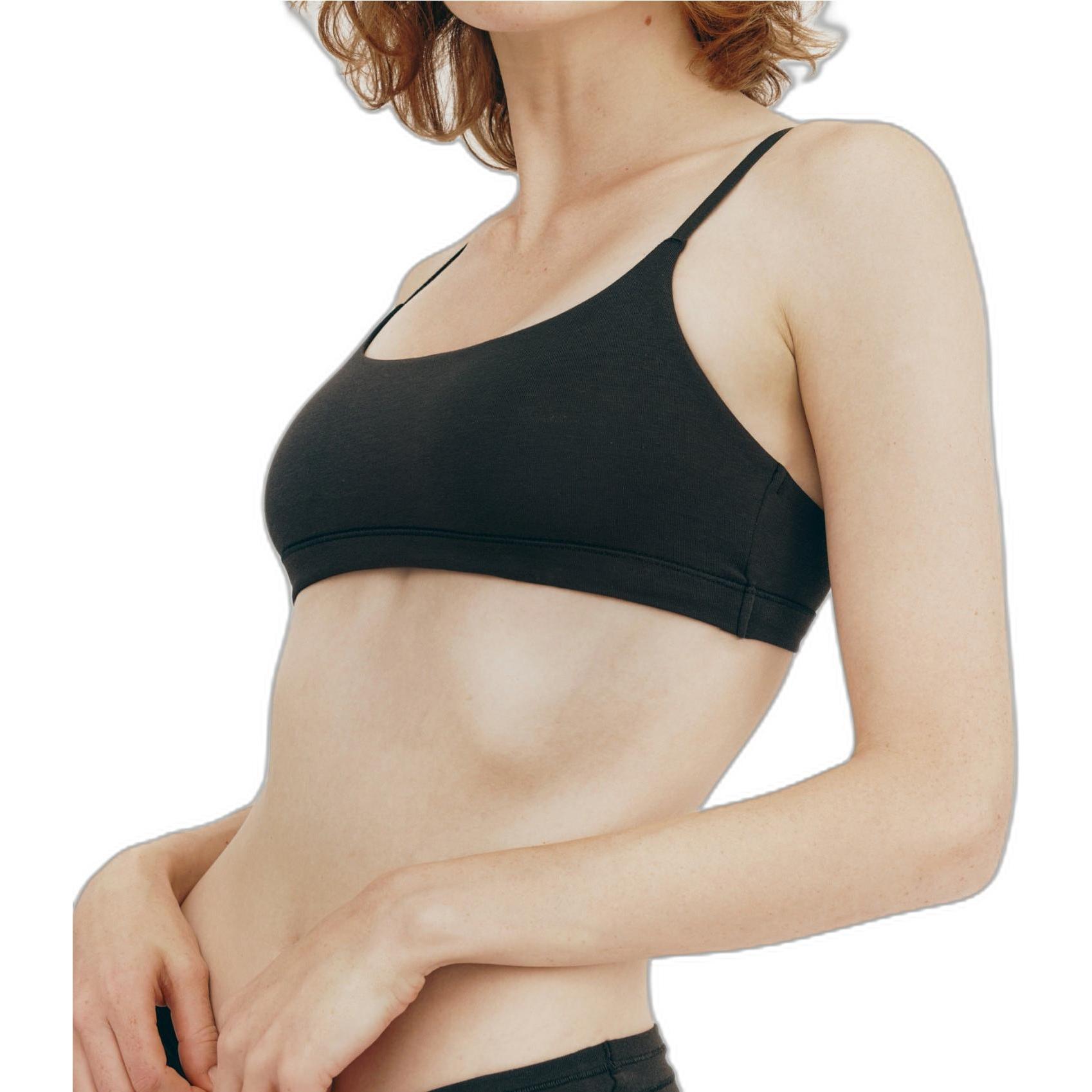 Organic, BH, damen-port-bh baic flex, Schwarz, (S, Einzelpack)