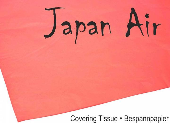 Modellbau Lindinger japan air papier entoilé 16g rouge 500 x 750 mm 10pcs. roulé