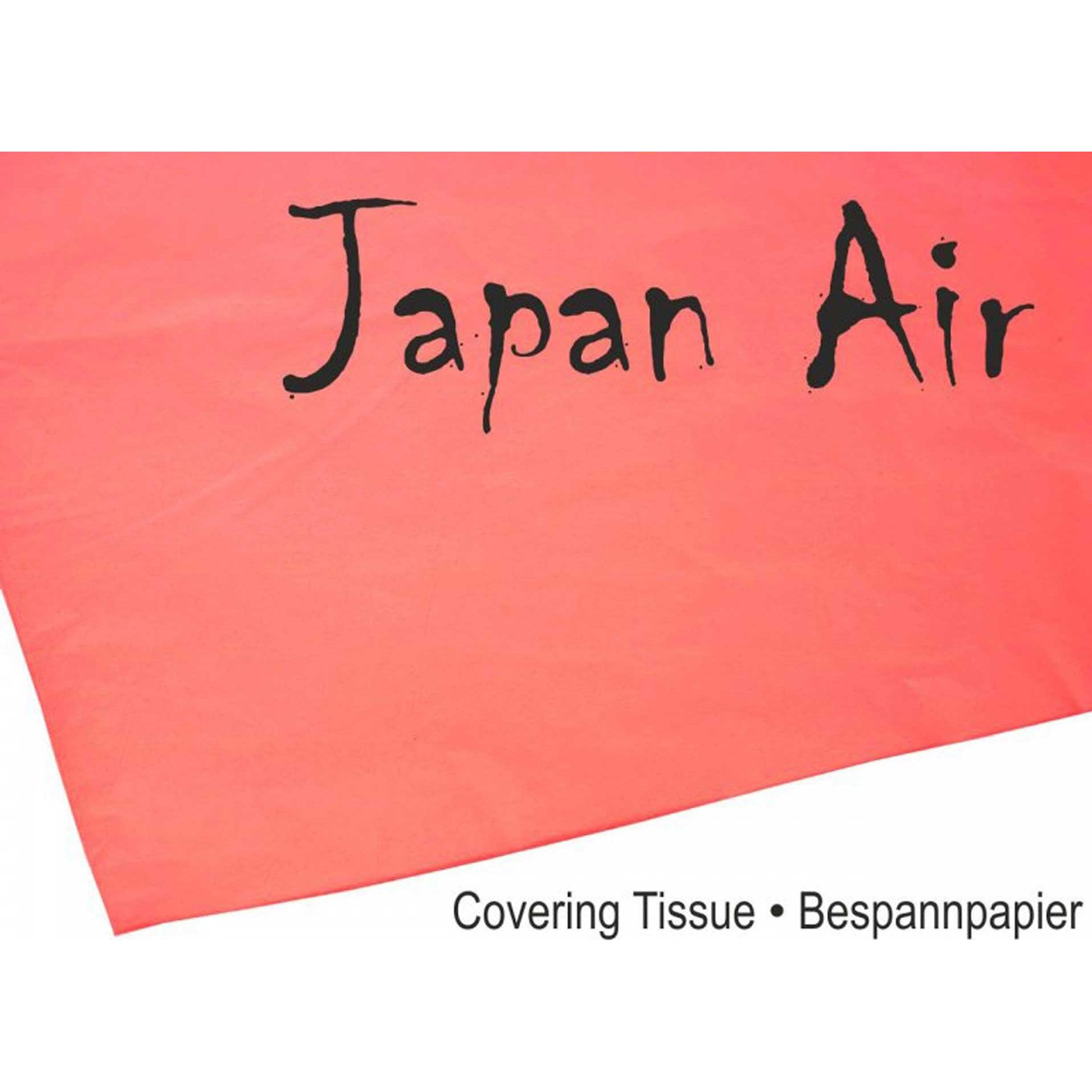 Modellbau Lindinger carta giapponese per coperture aeree 16g rosso 500 x 750 mm 10pz. arrotolati