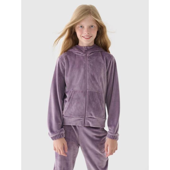 Produktbild 4F Velours-Sweatshirt mit Kapuze, Reissverschluss, Juniorgrösse (164)