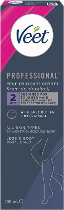 Image du produit Veet Crème dépilatoire pour tous types de peau Proffesional ( Crème dépilatoire) - Volume : 100 ml (100 ml)