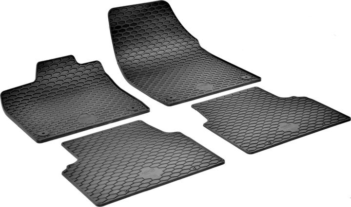Walser Rubber mats suitable for VW ID.3 2019 - Today, Cupra Born 2021 - Today (2 front mats + 2 rear mats)