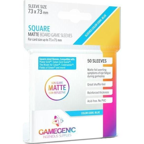 Thumbnail - Gamegenic GGS10061 - MATTE quadratische Hüllen 73 x 73 mm - Transparent (50 Hüllen)