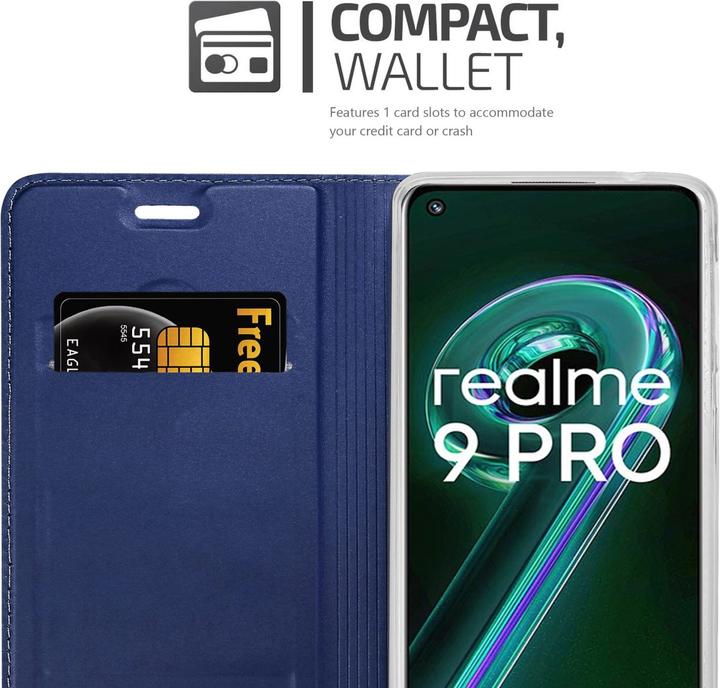 Produktbild Cadorabo Classy Book Hülle für Realme 9 5G / 9 PRO / V25 / Q5 / OnePlus Nord CE 2 LITE 5G (OnePlus Nord CE 2 Lite 5G, Realme 9 Pro+, Vivo V25)
