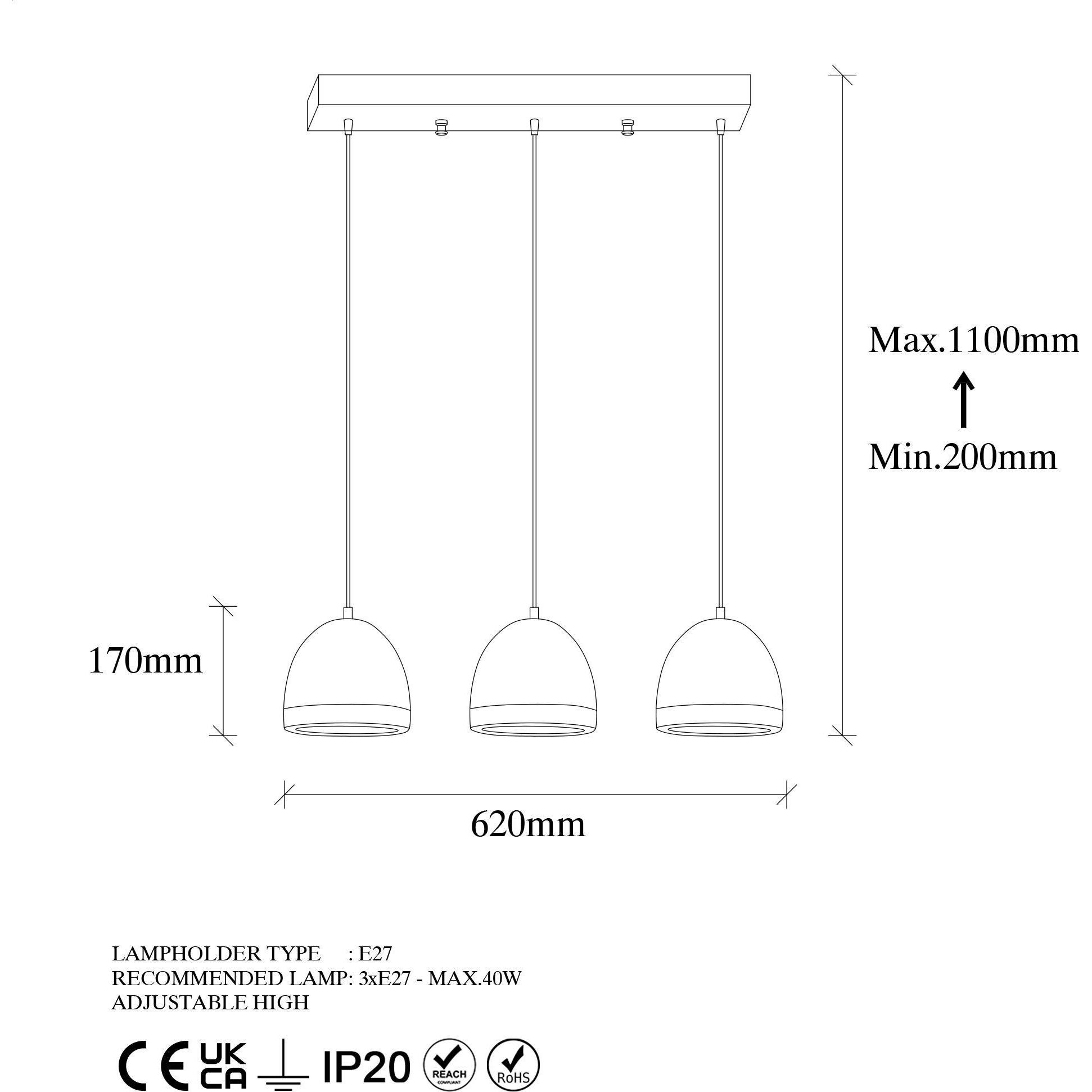 Thumbnail - Opviq, Pendelleuchte, Moritz (E27)