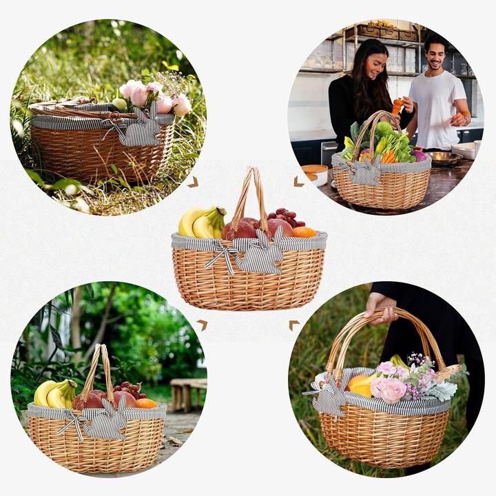 Produktbild G Good Gain Picknickkorb mit Doppelfaltgriffen