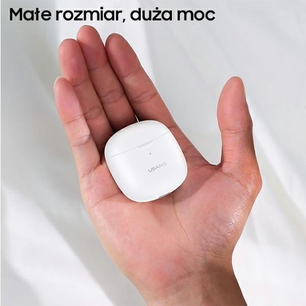 Actual product image Usams Słuchawki Bluetooth 5.0 TWS IA series bezprzewodowe granatowy/dark blue BHUIA03 (US-IA04) (4 h, Wireless)