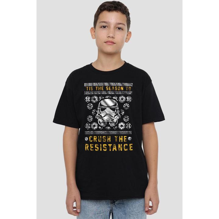 Produktbild Star Wars Crush The Resistance This Christmas TShirt (140)