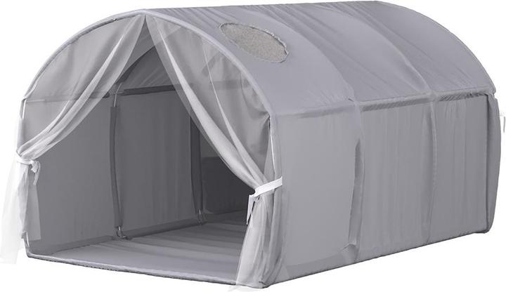 Actual product image VitaliSpa Tunnelzelt Kubby, Grau, 100 x 80 cm mit Fenster und Netz