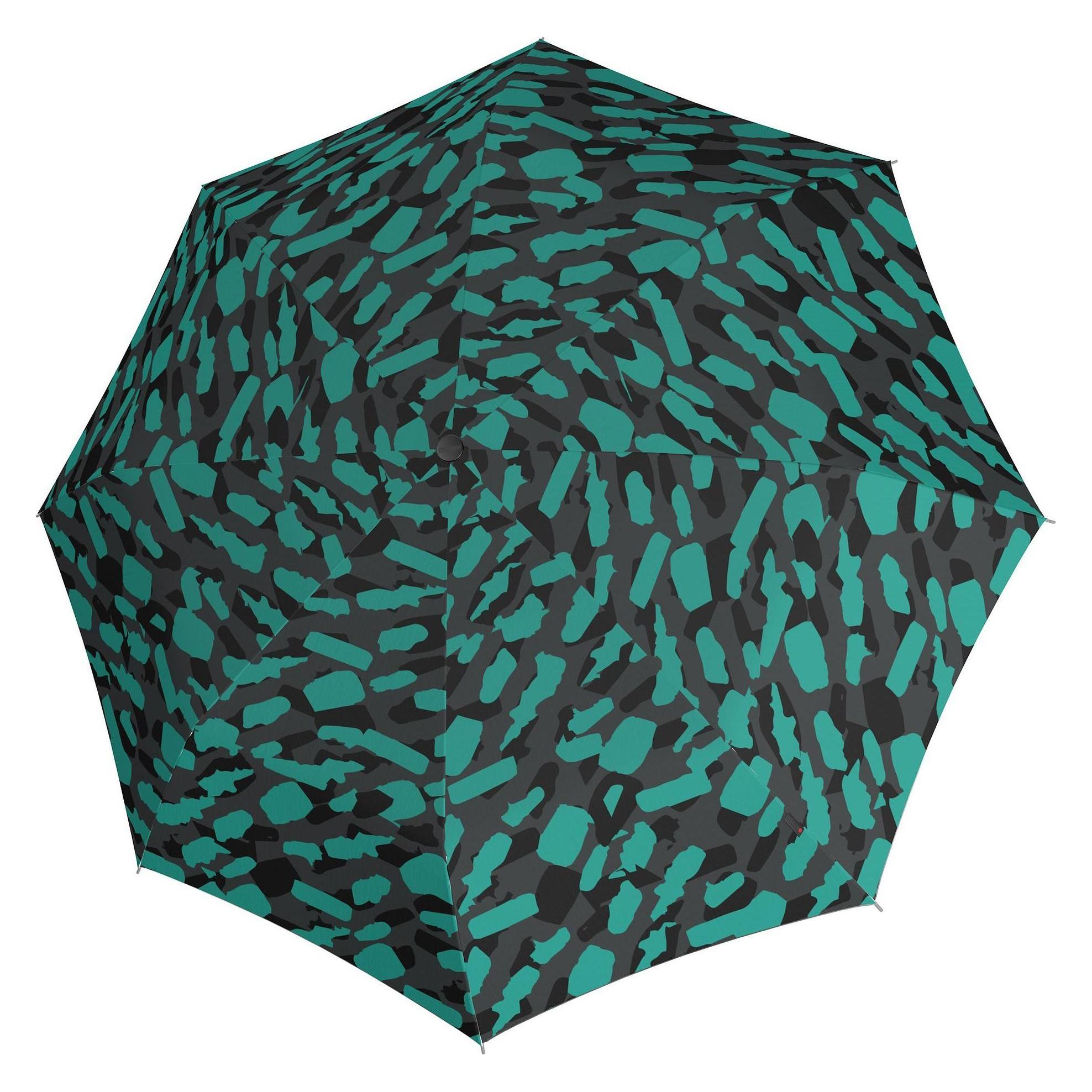 Knirps, Damen, Regenschirm, T.200 Medium Duomatic Taschenschirm 6 Cm, Blau