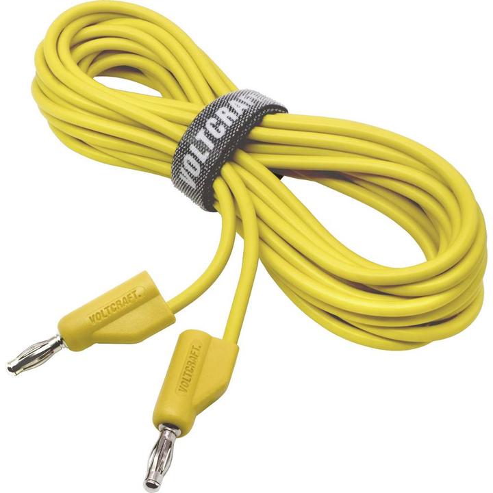 Actual product image Voltcraft Highly flexible test leads SET 5.0 m 30 V/AC, 60 V/DC 10 A