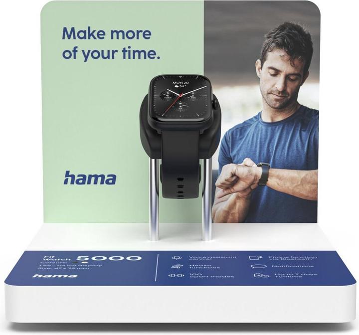 Produktbild Hama Fit Watch 5000 Test MODULE.ZWART.18x18x16cm Engels (73296006)