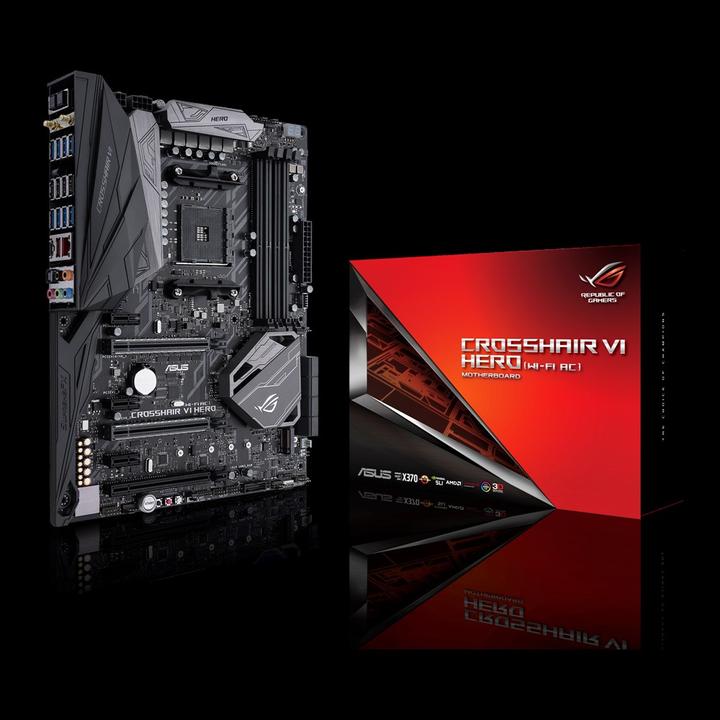 Actual product image ASUS Rog Crosshair Vi Hero Wifi (AM4, AMD X370, ATX)
