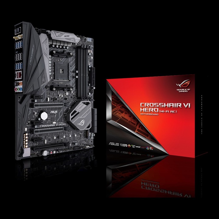 Produktbild ASUS Rog Crosshair Vi Hero Wifi (AM4, AMD X370, ATX)