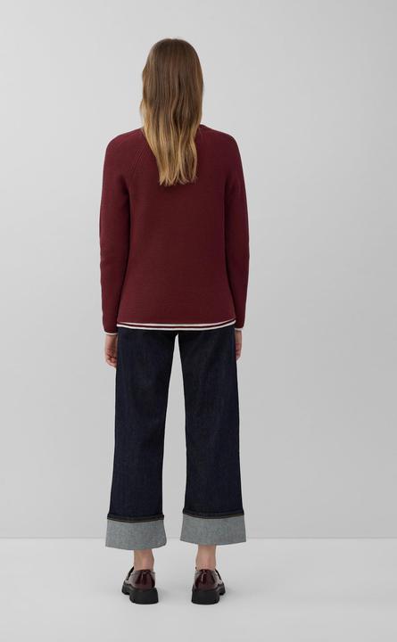 Produktbild s.Oliver Strickpullover Strickpullover aus Baumwollmix mit V-Ausschnitt (48)