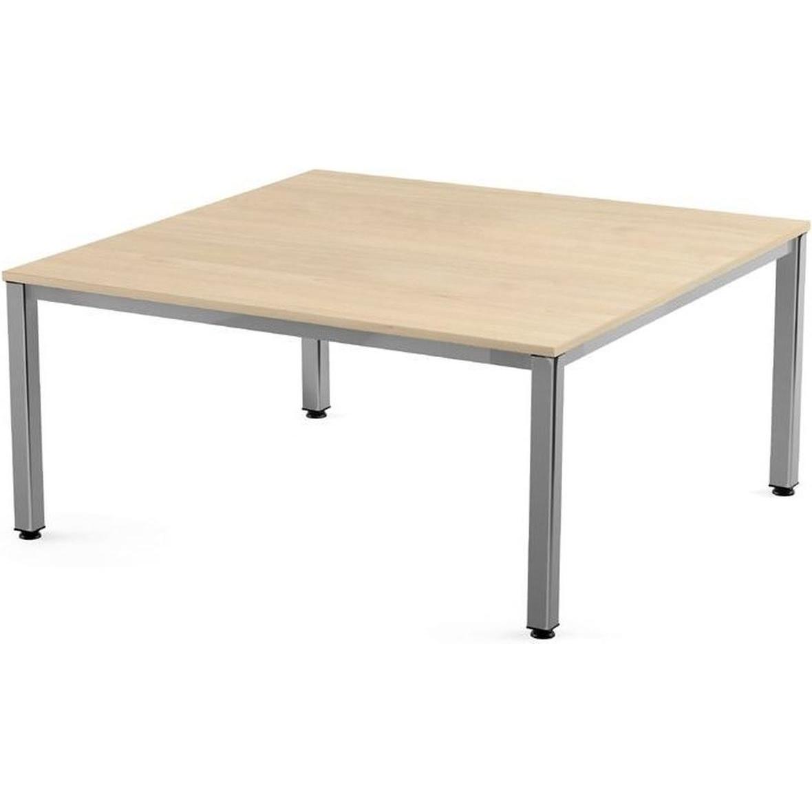Rocada, Schreibtisch, Schreibtisch Executive BxTxH 120x120x73cm Gestell verchromt Platte Melamin buche (120 x 120 x 73 c...