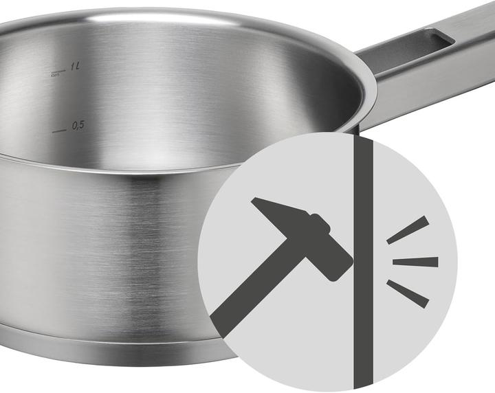 Produktbild WMF Ultimate Cool+ Stielkasserolle, 16 cm (Kochtopf, Stielkasserolle, Edelstahl)