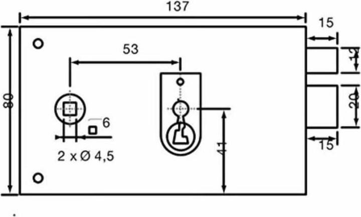 Actual product image Yale Schloss YAH37D 19,5 x 7 x 14 cm Türen