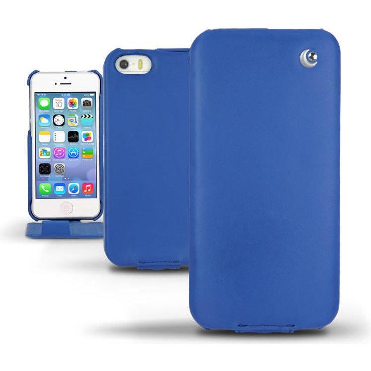 Noreve Lederschutzhülle (Apple iPhone 5s), Smartphone Hülle, Blau