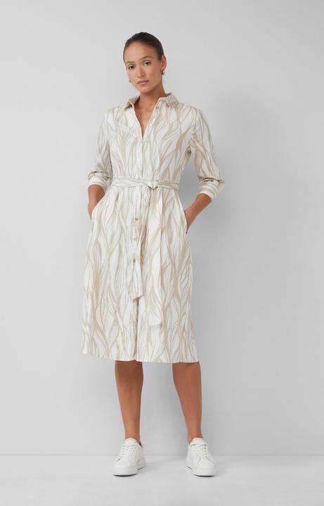 Produktbild S.Oliver Kleid Hemdblusenkleid aus Popeline in Midilänge mit All-over-Print (48)