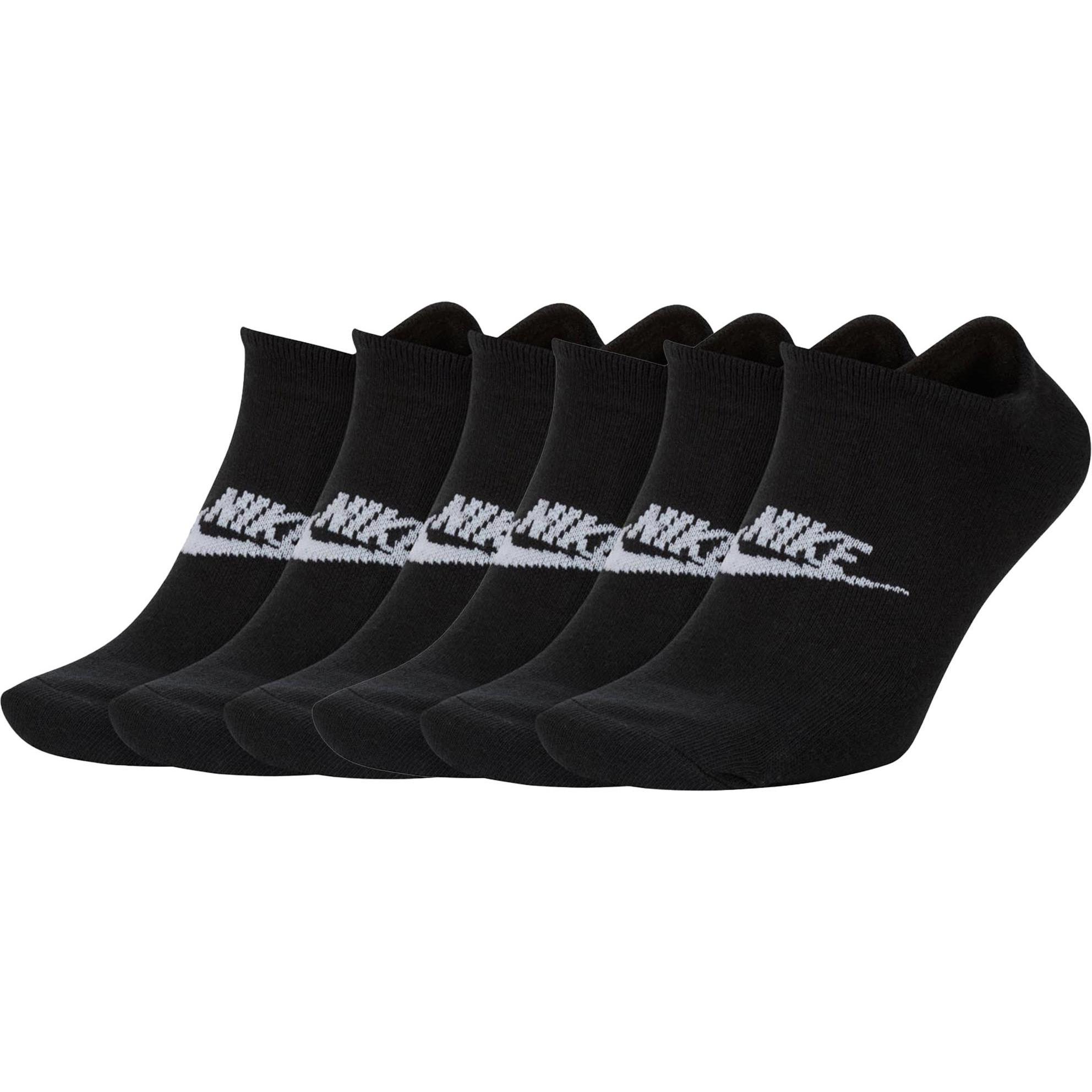 Nike, Herren, Socken, Socken Sportlich, Schwarz, (6er Pack, 42 - 46)