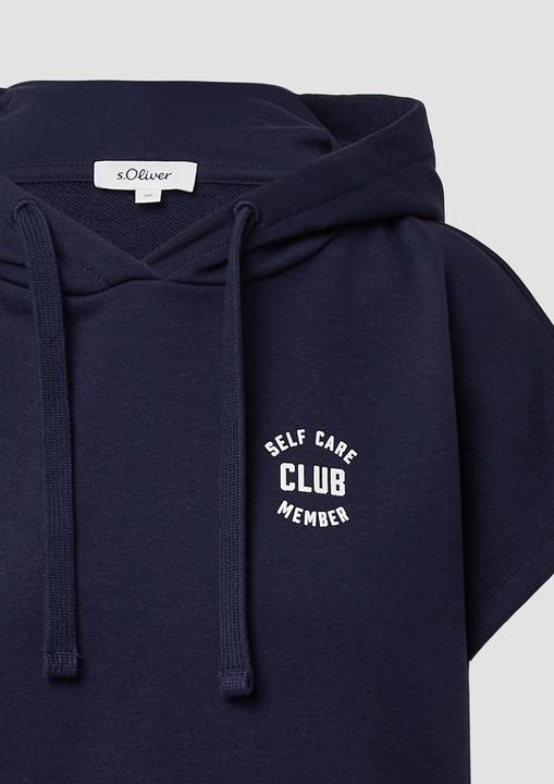Produktbild s.Oliver Sweatshirt Sweatshirt mit Kapuze und überschnittenen Schultern (44)