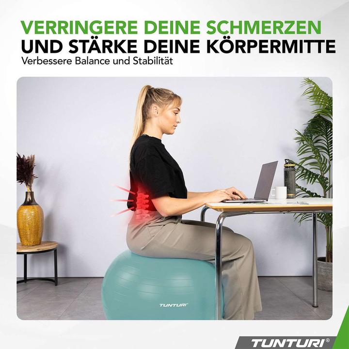 Image du produit Tunturi Ballon de Fitness Anti-Éclatement (65 cm)