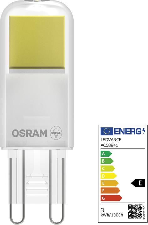 Actual product image Ledvance LED PIN 30 320 2.6W LED PIN G9 2.6W 827 Clear G9 LEDPIN3032026W (G9, 320 lm, 1 x)