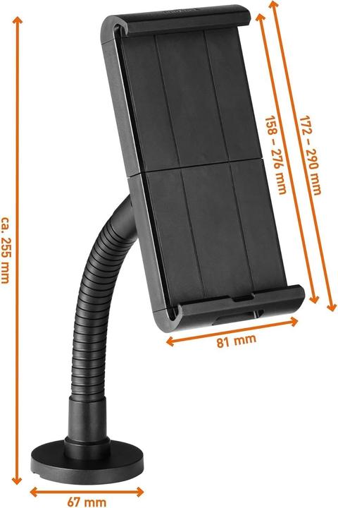 Image du produit Durable Support de tablette TOUGH WALL/ TABLE/7-13"/-8mm/ entièrement mobile