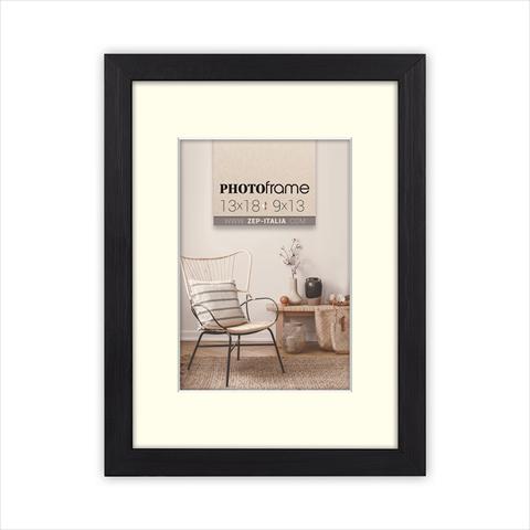 Actual product image ZEP Picture Frame V4557B Malmo Black 9x13 / 13x18 cm (9 x 13 cm, 13 x 18 cm)