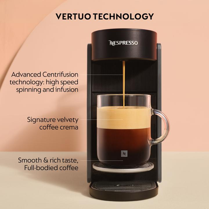 Actual product image De'Longhi Vertuo UP ENV200 Coffee machine with milk frother, grey-black (NESPRESSO Vertuo)