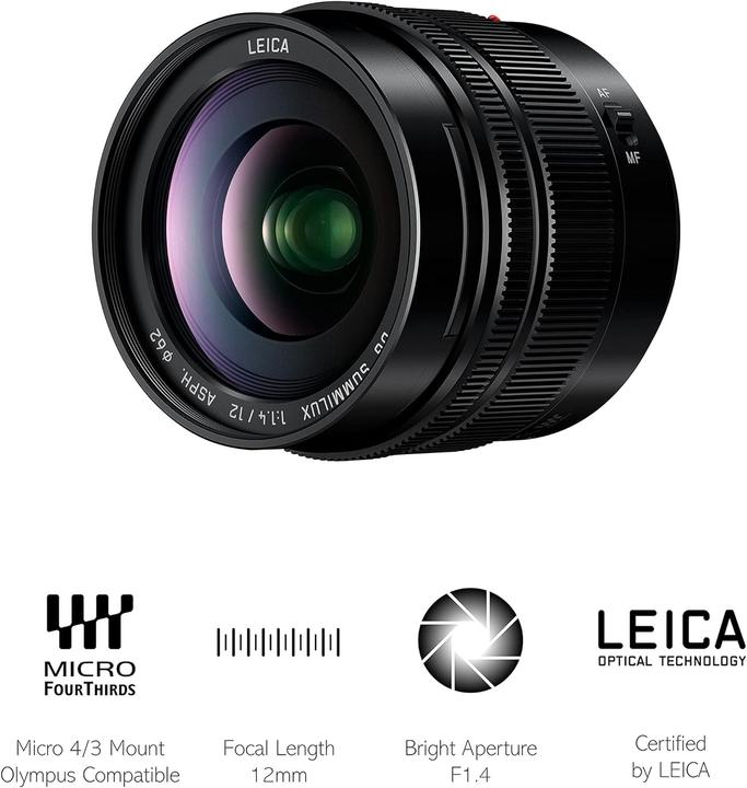 Produktbild Panasonic 12mm f/1.4 Leica DG Summilux ASPH. (Micro Four Thirds, Micro Four Thirds)
