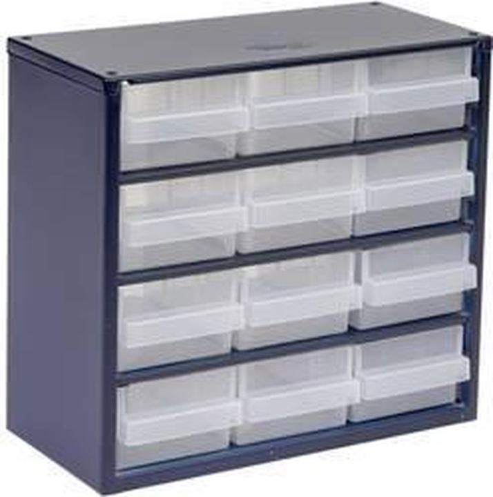 Raaco 612-02 Magasin de petites pièces (L x H x P) 306 x 283 x 150 mm Nombre de compartiments : 12 (30.60 cm, 28.30 cm)