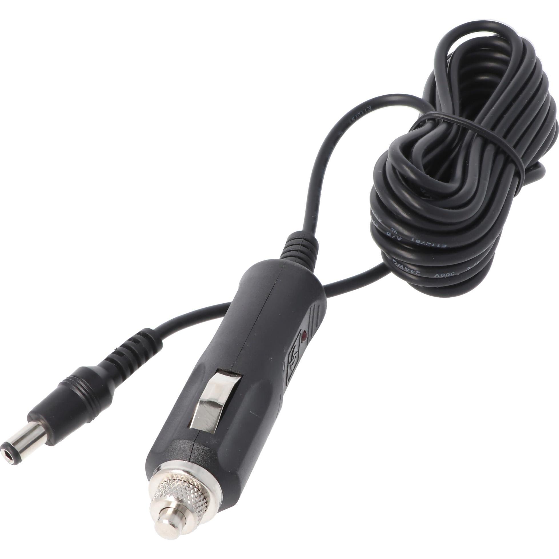 AccuCell 12V KFZ Ladekabel 12-24 Volt nur für Ladegerät Akku HBC FUB3, FUB5, FUB10, Walkie-Talkie Zubehör
