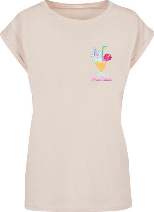 Produktbild Merchcode Ladies Pina Colada Extended Shoulder Tee - 113663 (S)
