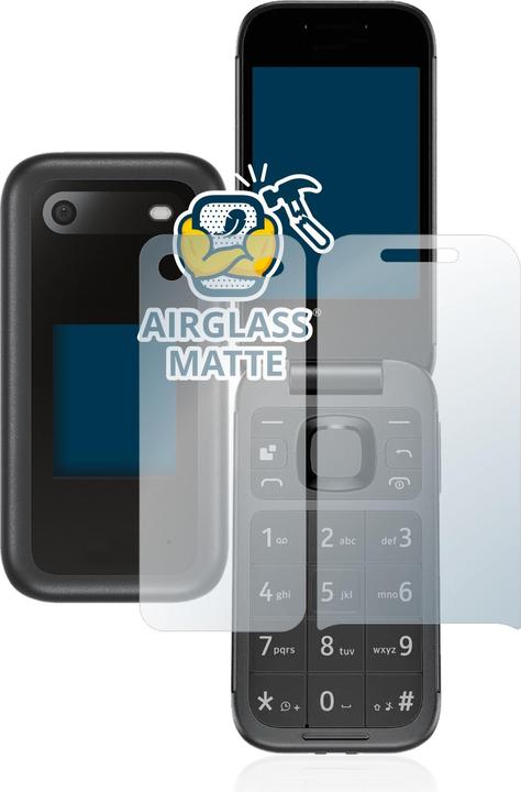 Produktbild BROTECT AirGlass Panzerglasfolie Matt (1 Stück, Nokia 2660 Flip)