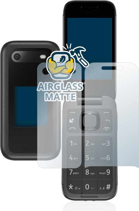 Produktbild BROTECT AirGlass Panzerglasfolie Matt (1 Stück, Nokia 2660 Flip)