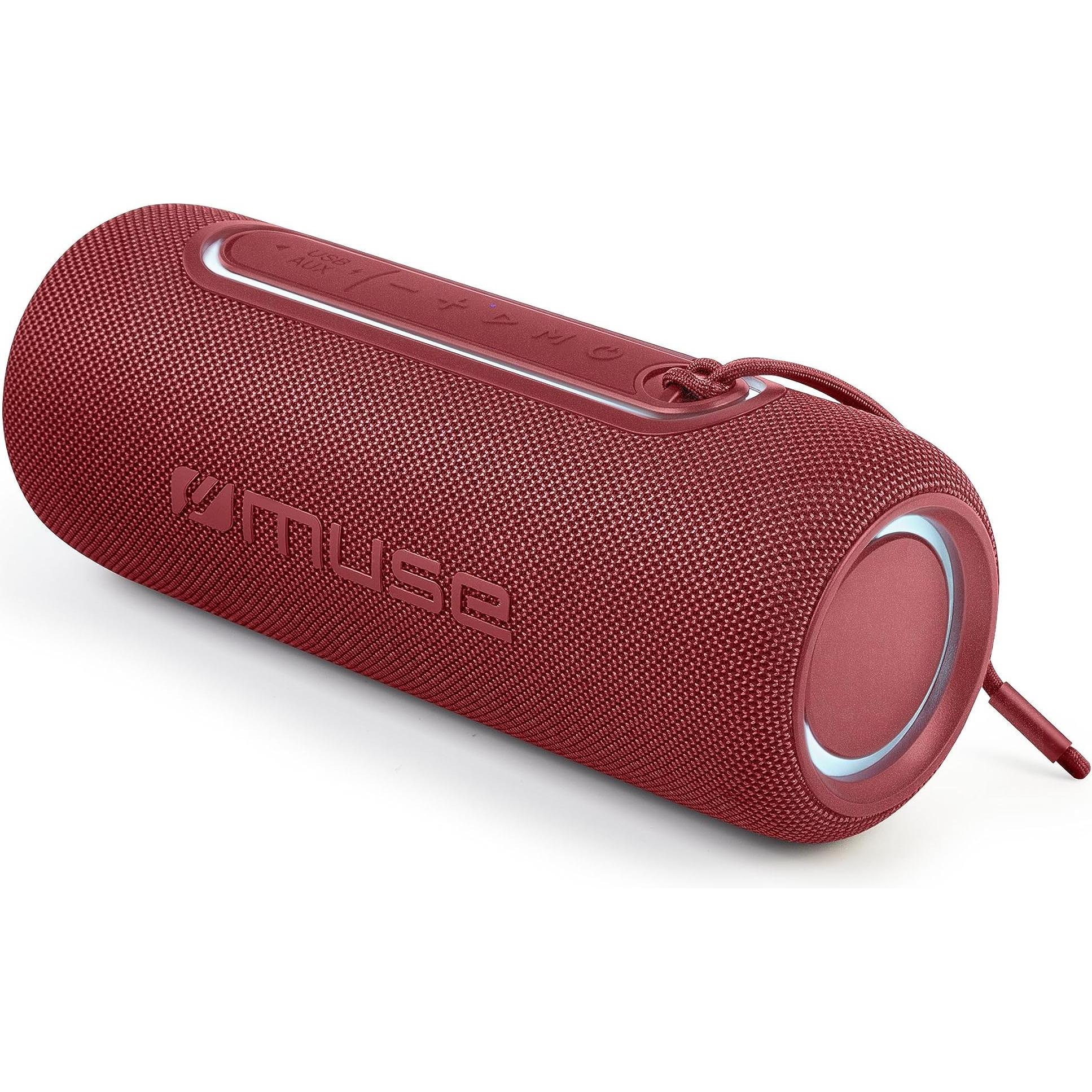 Muse M-780 BTR Bluetooth speaker, Red (10 h, Ohne externe Stromquelle), Bluetooth Lautsprecher, Rot