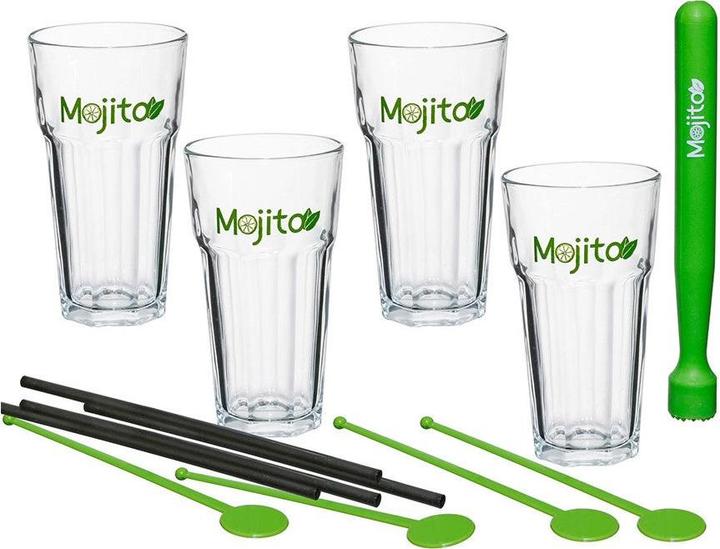 Secret de Gourmet Set pour mojito - 13 pièces (Verres à long drink)