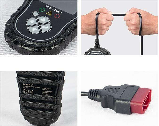 Actual product image Qoltec ProLine Digitaler Diagnosetester | OBD2 EOBD | Polnische SPEISEKARTE | 8V-25V | Duales System