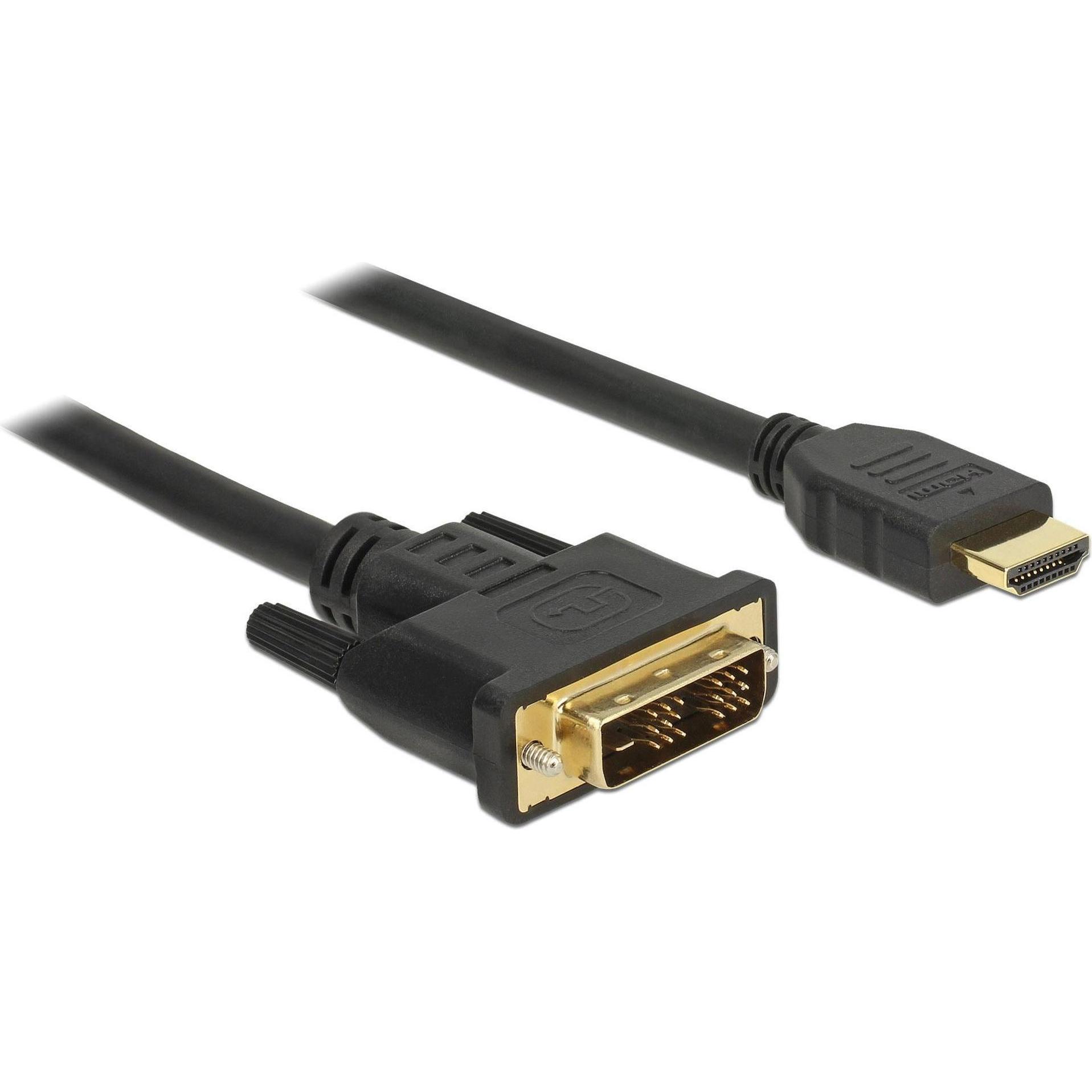 Thumbnail - Delock DVI — HDMI (Typ A) (0.50 m, DVI, HDMI), Video Kabel