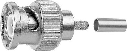 Actual product image Telegärtner BNC cable connector crimp G05 50 Ohm, crimp/crimp, Professional, A0205, G05 (RG-223/U), UG-1786/U