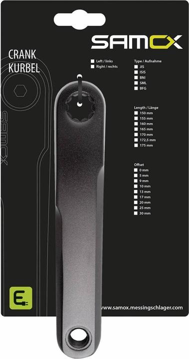 Image du produit Samox Bosch Gen. 1+2+4 / Brose System - Offset (175 mm)