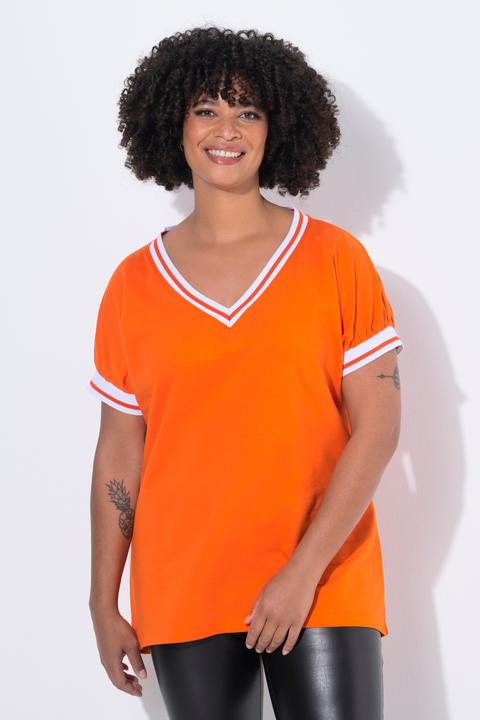 Produktbild Angel of Style Sweater, oversized, V-Ausschnitt, Streifenbündchen (46)