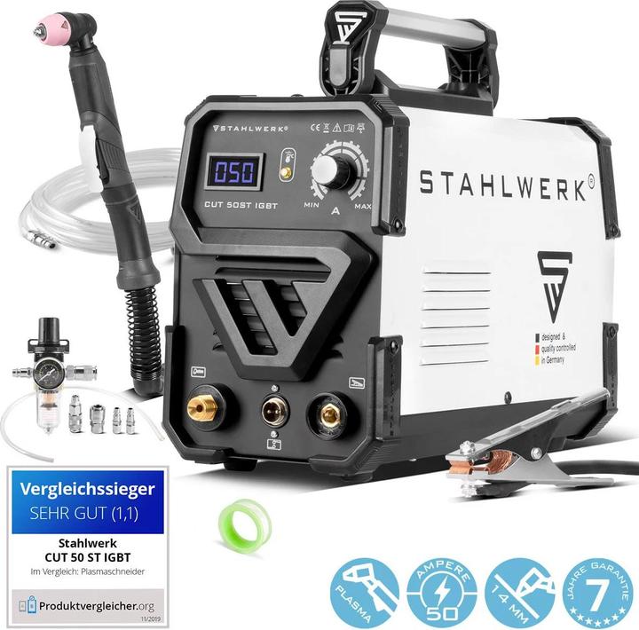 Actual product image Stahlwerk Plasma cutter CUT 50 ST IGBT with 50 amps, up to 14mm cutting capacity