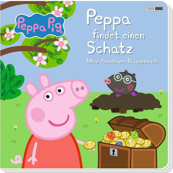 Panini Peppa Pig: Peppa findet einen Schatz - Mein Abenteuer-Klappenbuch (Deutsch, Panini, 2023)